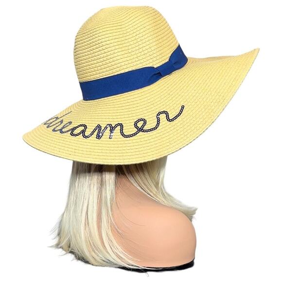 Large Brim Beach Sun Hat "Daydreamer" - Picture 10 of 12